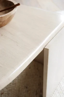 Table basse en travertin vintage