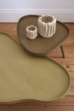 Table basse organique bois