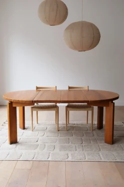 Table Regain en orme massif avec rallonges