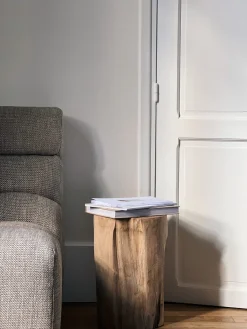 Tabouret en teck recyclé