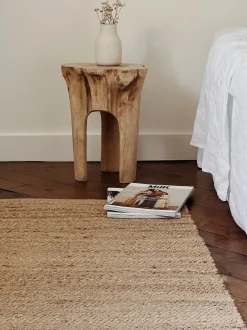 Tabouret trepied en teck recyclé