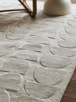 Tapis blanc cassé Pure