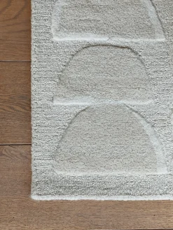 Tapis blanc cassé Pure