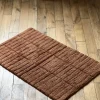 Tapis de bain terracotta