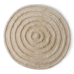 Tapis rond en laine