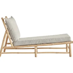 Transat en bambou avec matelas