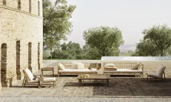 Transat en bambou avec matelas