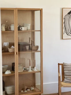 Vaisselier / vitrine en chêne