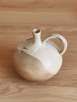 Vase céramique rond avec anse