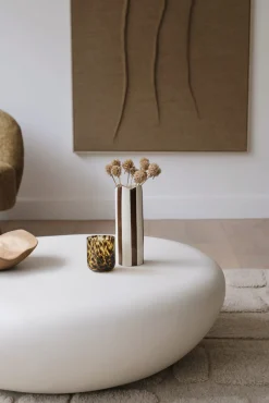 Vase cylindrique rayé