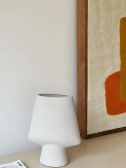 Vase en céramique gris